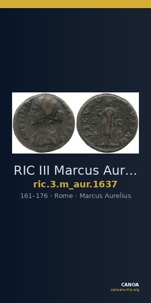 RIC III Marcus Aurelius 1637 — CANOA