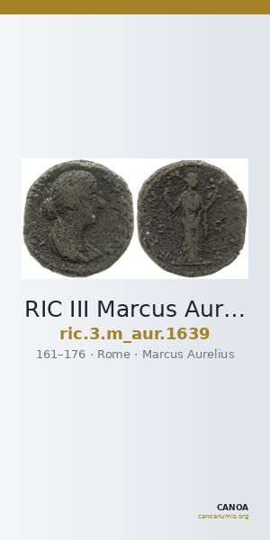 RIC III Marcus Aurelius 1639 — CANOA