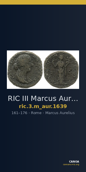 RIC III Marcus Aurelius 1639 — CANOA