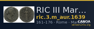 RIC III Marcus Aurelius 1639 — CANOA