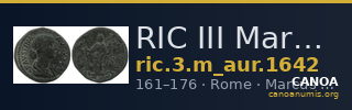RIC III Marcus Aurelius 1642 — CANOA