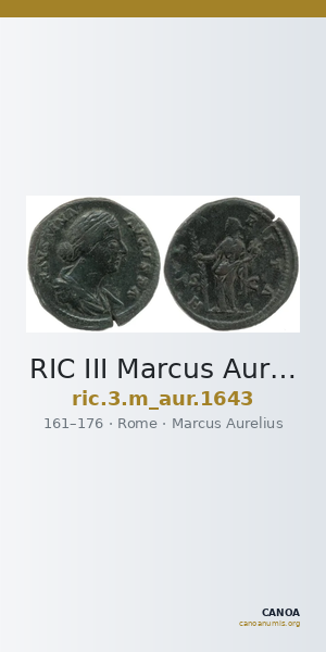 RIC III Marcus Aurelius 1643 — CANOA