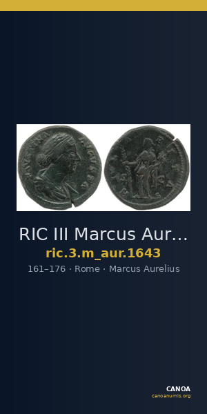RIC III Marcus Aurelius 1643 — CANOA