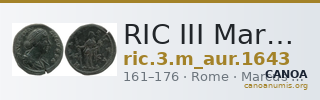 RIC III Marcus Aurelius 1643 — CANOA