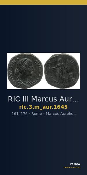 RIC III Marcus Aurelius 1645 — CANOA