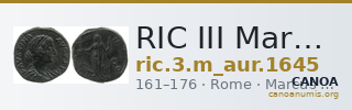 RIC III Marcus Aurelius 1645 — CANOA