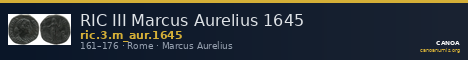 RIC III Marcus Aurelius 1645 — CANOA