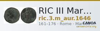 RIC III Marcus Aurelius 1646 — CANOA
