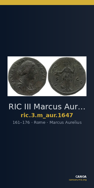 RIC III Marcus Aurelius 1647 — CANOA