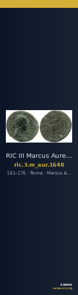 RIC III Marcus Aurelius 1648 — CANOA