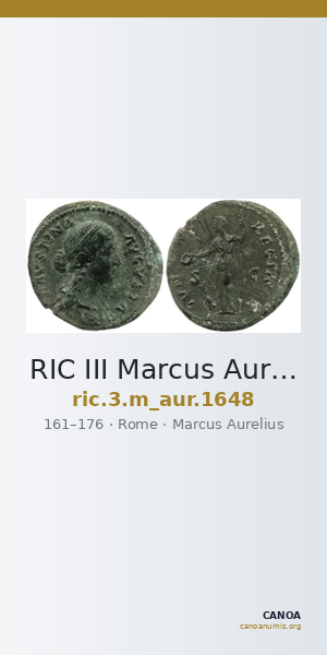 RIC III Marcus Aurelius 1648 — CANOA
