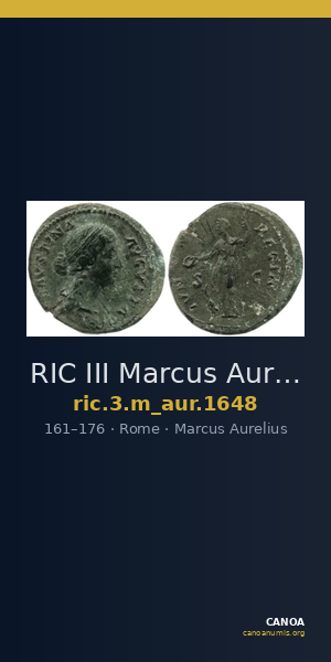 RIC III Marcus Aurelius 1648 — CANOA