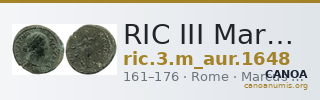 RIC III Marcus Aurelius 1648 — CANOA