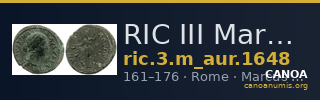 RIC III Marcus Aurelius 1648 — CANOA