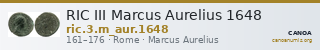 RIC III Marcus Aurelius 1648 — CANOA