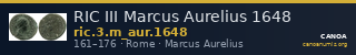 RIC III Marcus Aurelius 1648 — CANOA