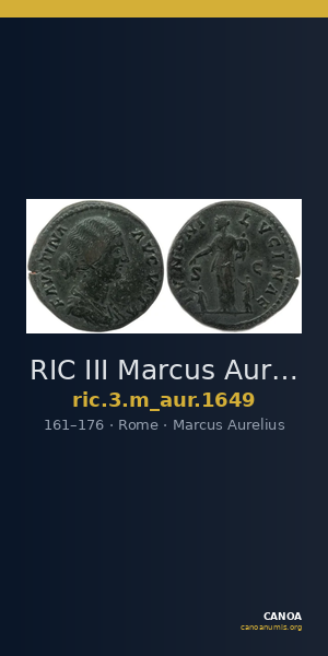 RIC III Marcus Aurelius 1649 — CANOA