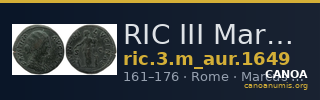 RIC III Marcus Aurelius 1649 — CANOA