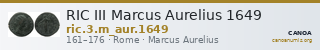 RIC III Marcus Aurelius 1649 — CANOA