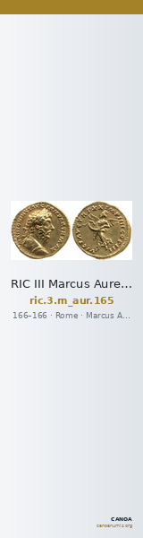 RIC III Marcus Aurelius 165 — CANOA