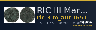 RIC III Marcus Aurelius 1651 — CANOA