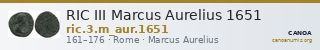 RIC III Marcus Aurelius 1651 — CANOA