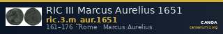 RIC III Marcus Aurelius 1651 — CANOA