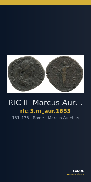 RIC III Marcus Aurelius 1653 — CANOA
