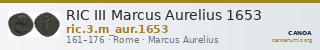 RIC III Marcus Aurelius 1653 — CANOA