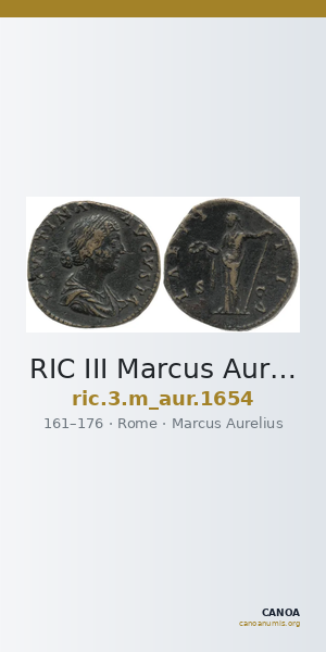 RIC III Marcus Aurelius 1654 — CANOA