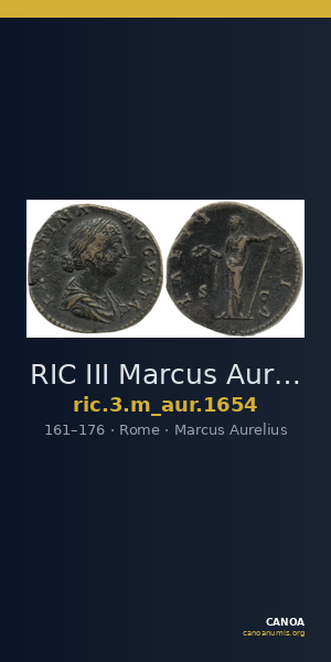 RIC III Marcus Aurelius 1654 — CANOA