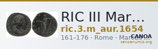 RIC III Marcus Aurelius 1654 — CANOA