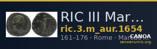 RIC III Marcus Aurelius 1654 — CANOA