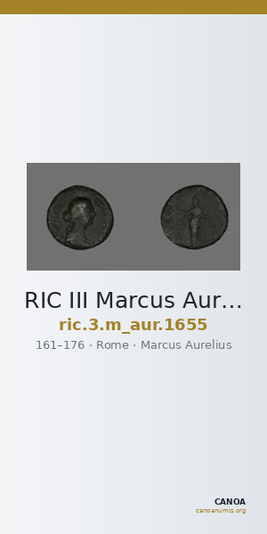 RIC III Marcus Aurelius 1655 — CANOA