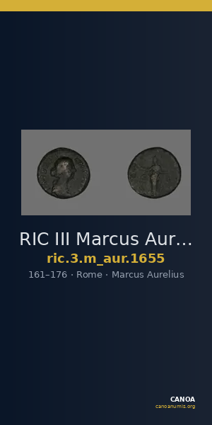 RIC III Marcus Aurelius 1655 — CANOA