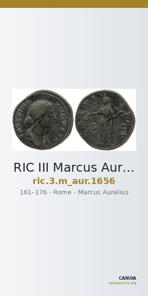 RIC III Marcus Aurelius 1656 — CANOA
