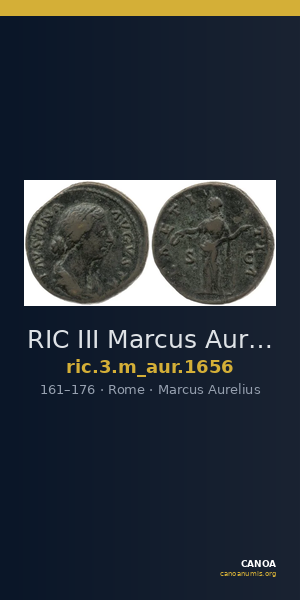 RIC III Marcus Aurelius 1656 — CANOA