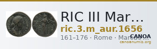 RIC III Marcus Aurelius 1656 — CANOA