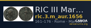 RIC III Marcus Aurelius 1656 — CANOA