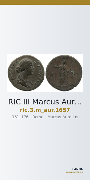 RIC III Marcus Aurelius 1657 — CANOA