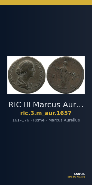 RIC III Marcus Aurelius 1657 — CANOA