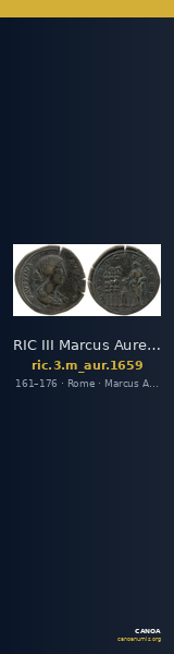 RIC III Marcus Aurelius 1659 — CANOA