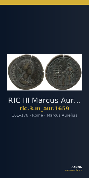 RIC III Marcus Aurelius 1659 — CANOA