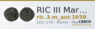 RIC III Marcus Aurelius 1659 — CANOA