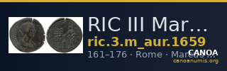 RIC III Marcus Aurelius 1659 — CANOA