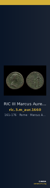 RIC III Marcus Aurelius 1660 — CANOA