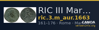 RIC III Marcus Aurelius 1663 — CANOA
