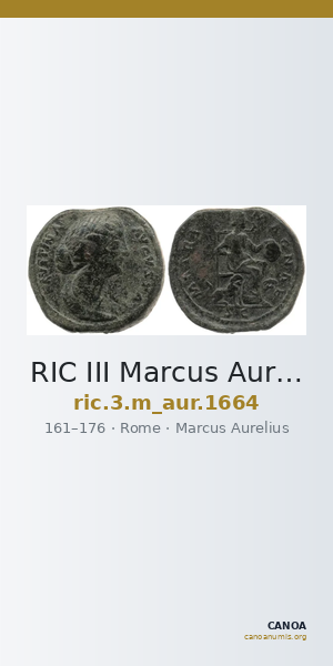 RIC III Marcus Aurelius 1664 — CANOA