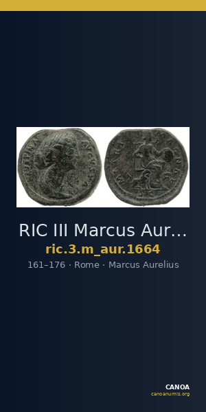 RIC III Marcus Aurelius 1664 — CANOA