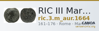 RIC III Marcus Aurelius 1664 — CANOA